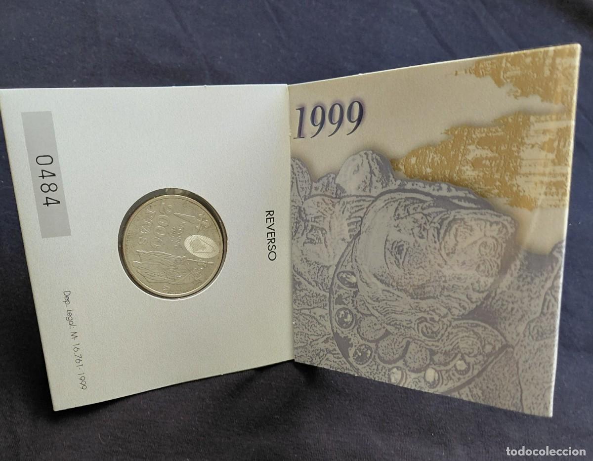Monedas Juan Carlos I: ESPA&Ntilde;A 1999. MONEDA DE 2000 PESETAS DE PLATA - XACOBEO&rdquo;99 - EN CARPETA OFICIAL DE LA FNMT