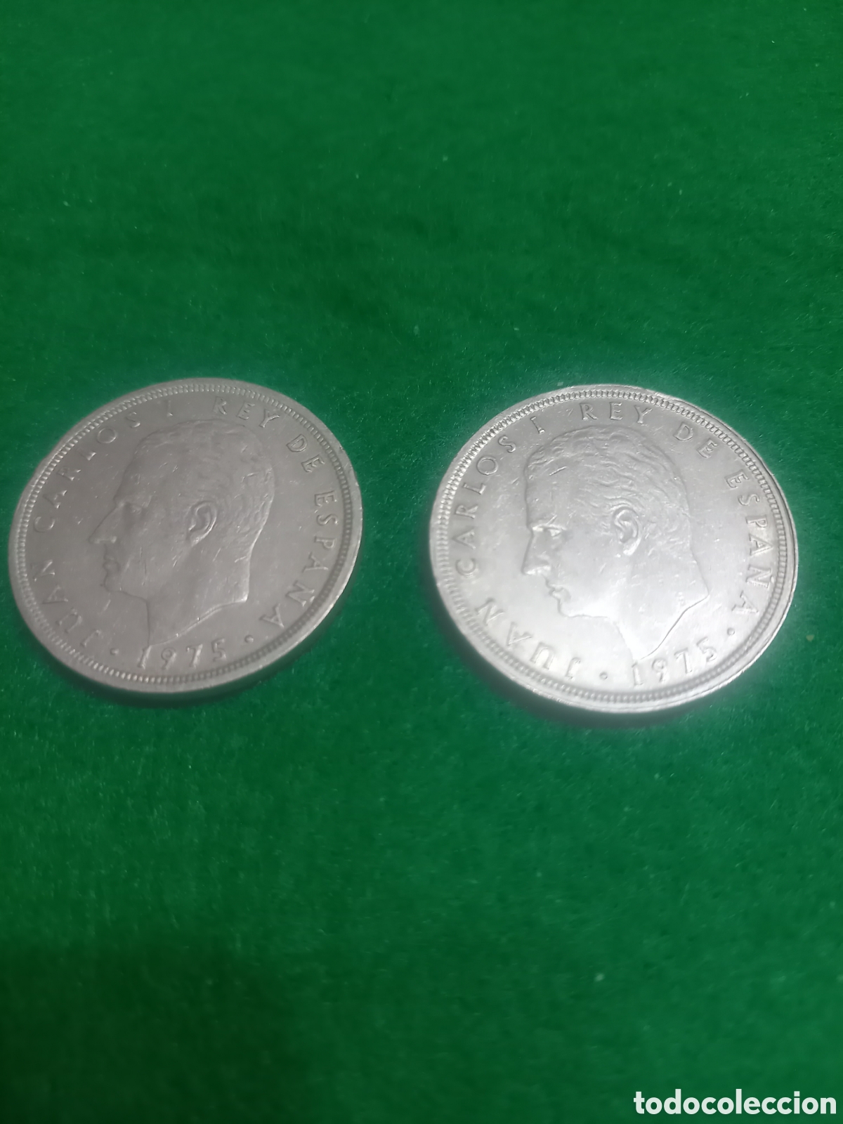 Monedas Juan Carlos I: Lote 2 Monedas 50 Pesetas 1975 - Estrellas 19-76 y 19-80 (Fecha clave escasa) - Juan Carlos I