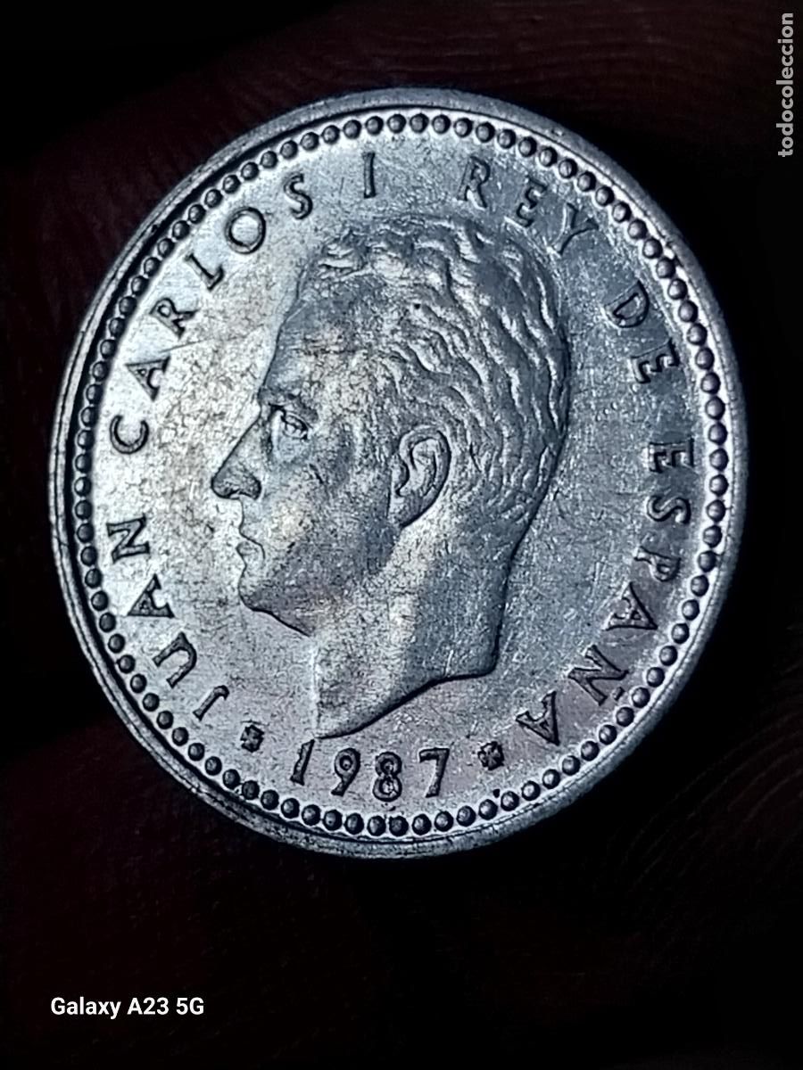 Monedas Juan Carlos I: PESETA 1987 1 PTA JUAN CARLOS I MONEDA ORIGINAL CIRCULADA BE ***