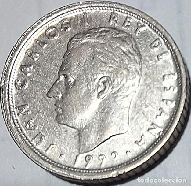 Monedas Juan Carlos I: Espa&ntilde;a 1992, ERROR 10 pesetas &rdquo;2 de la fecha incompleto, leyenda (anv.....&rdquo;. Ver descripci&oacute;n y fotos