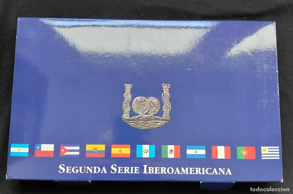 Monedas Juan Carlos I: ESPA&Ntilde;A 1995 - SEGUNDA SERIE IBEROAMERICANA - 10 MONEDAS DE PLATA + MEDALLA CONMEMORATIVA