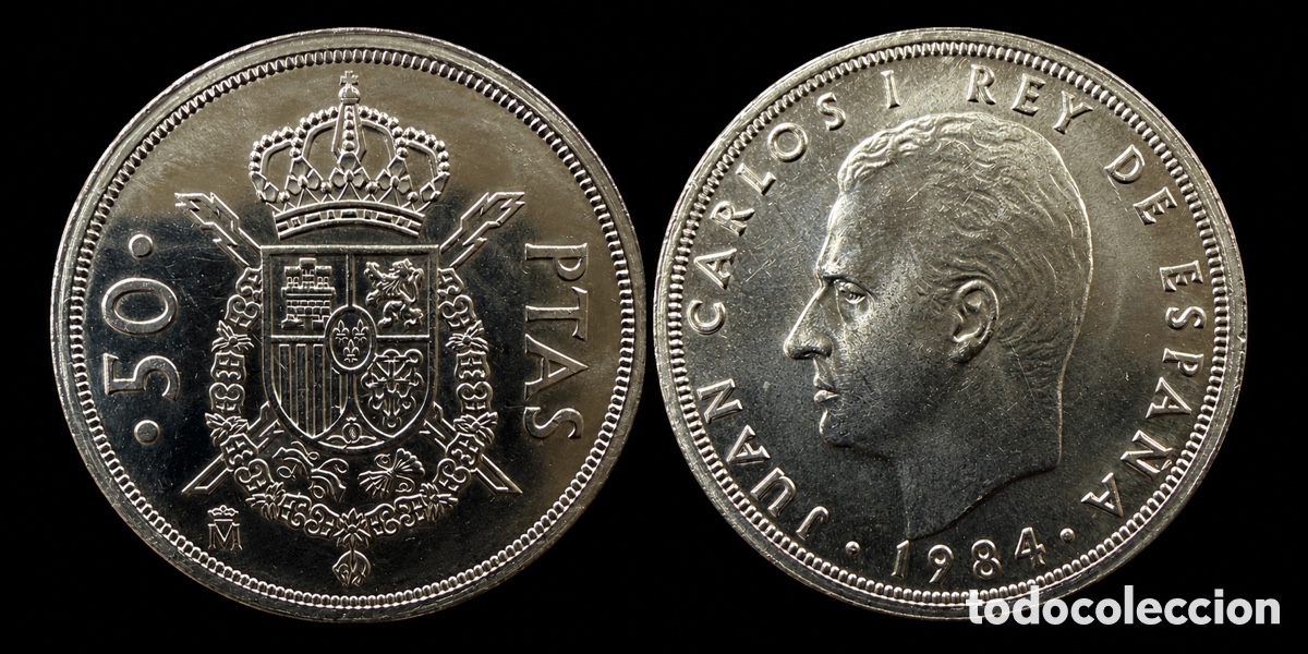 Monedas Juan Carlos I: 50 pesetas Juan Carlos I 1984 SC