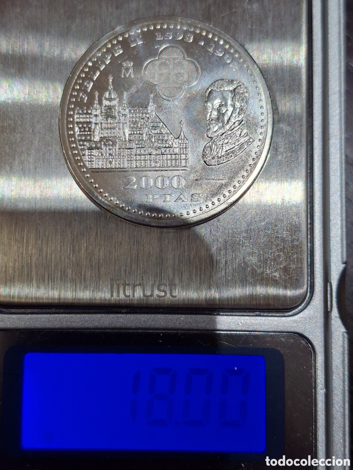 Monedas Juan Carlos I: ESPA&Ntilde;A PLATA 2000 PESETAS 1998 LUJO