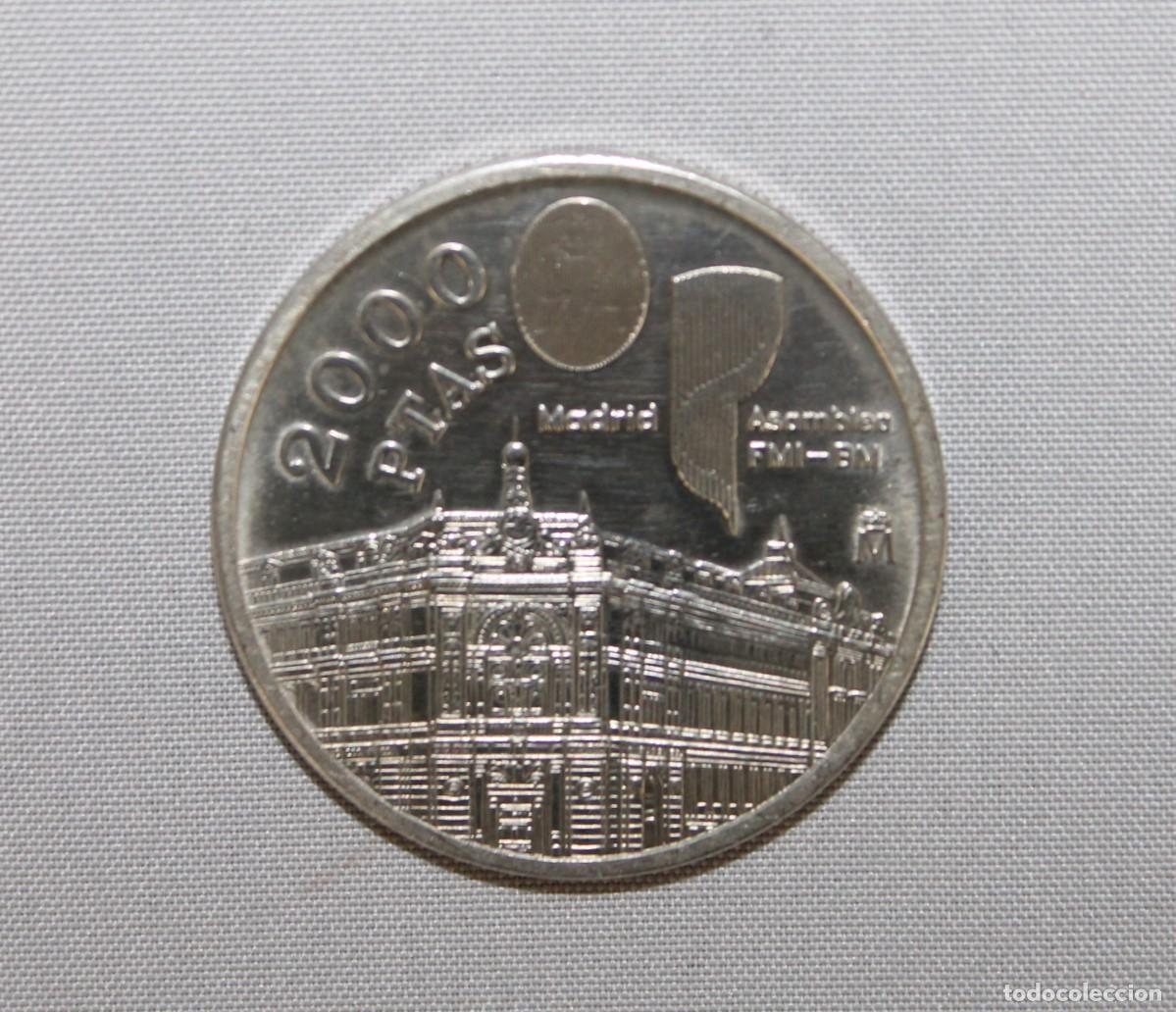Monedas Juan Carlos I: Moneda de 2000 pesetas de plata 925. A&ntilde;o 1994. Asamblea FMI Madrid. Juan Carlos I