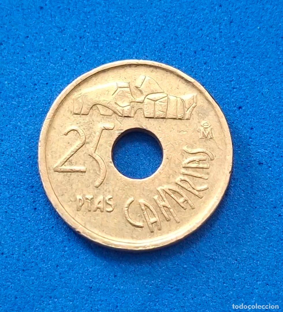 Monedas Juan Carlos I: MONEDA DE ESPA&Ntilde;A. 25 PESETAS. A&Ntilde;O 1994. CANARIAS