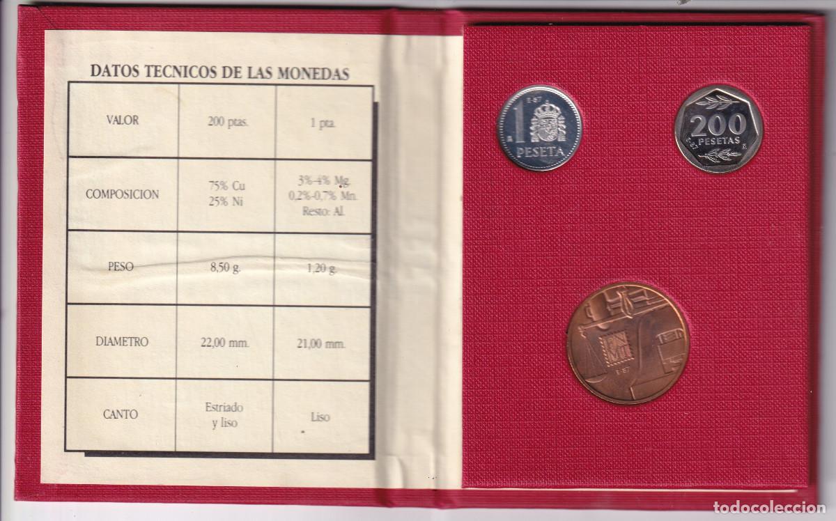 Monedas Juan Carlos I: ESPA&Ntilde;A cartera E-87 - III Exposici&oacute;n Nacional de Numistamica 1987 FNMT