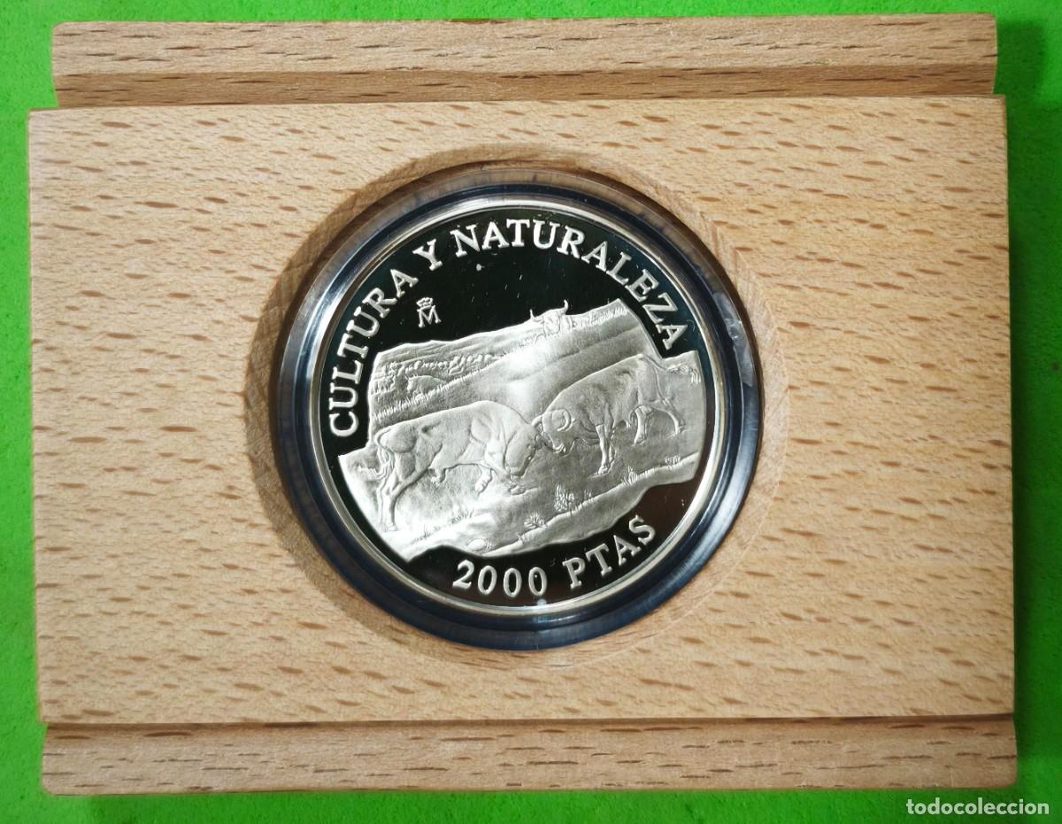 Monedas Juan Carlos I: ESPA&Ntilde;A. A&Ntilde;O 1994. 2000 PTAS PLATA &rdquo;TOROS DE LIDIA&rdquo;. PESO 27 GR