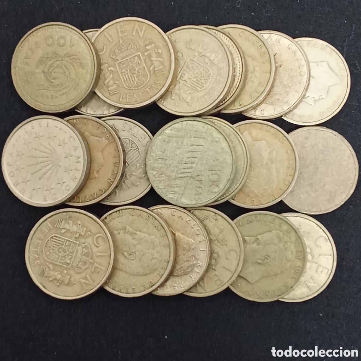 Monedas Juan Carlos I: Lote Espa&ntilde;a 20 monedas de 100 pesetas