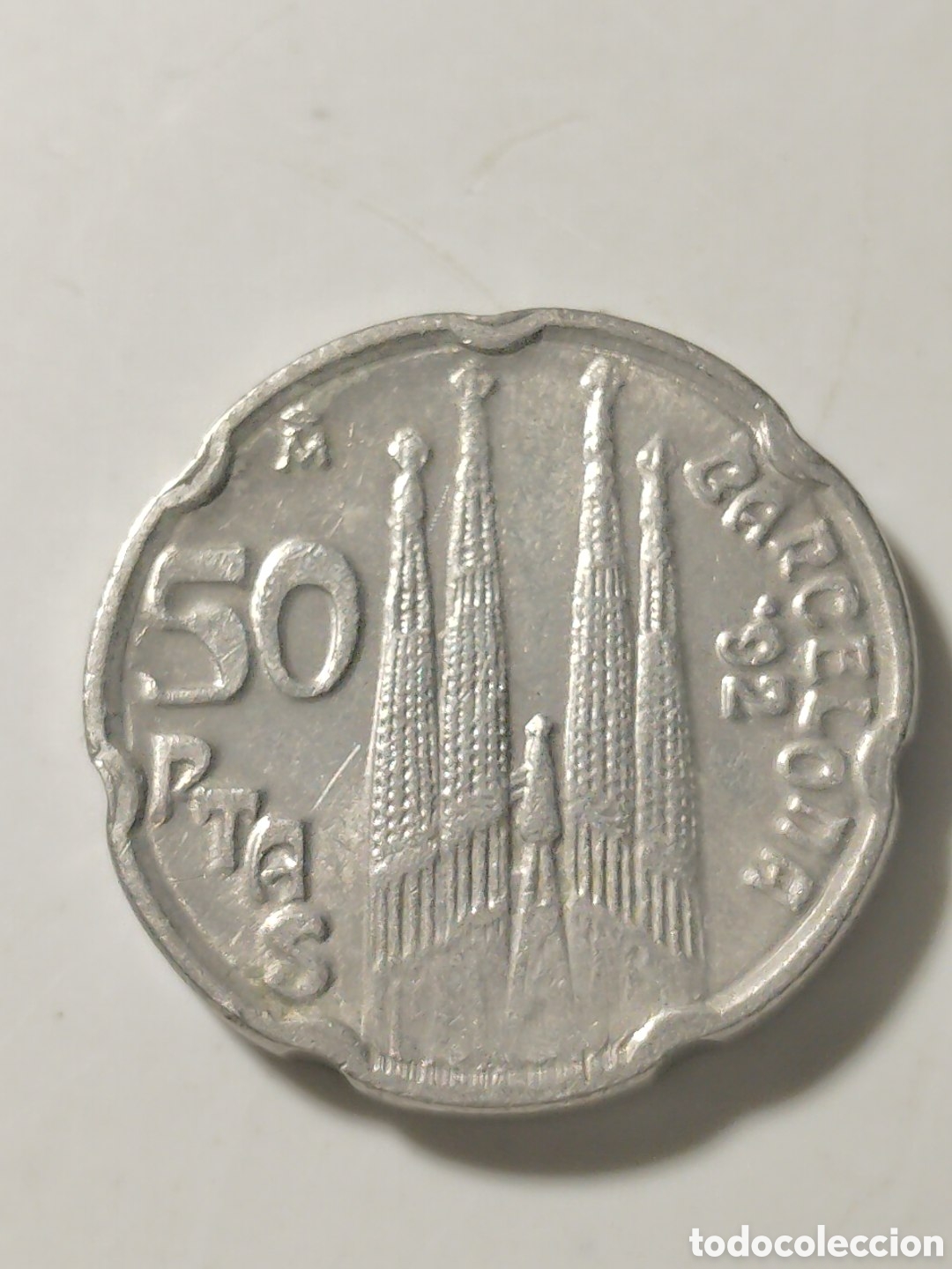 Monedas Juan Carlos I: Moneda conmemorativa de 50 pesetas de los XXV JJOO de Barcelona 92. Sagrada familia