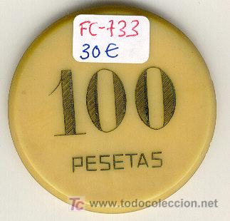 Local Coins: (FC-733)FICHA 100 PTS.CASINO PRINCIPIOS DE SIGLO.