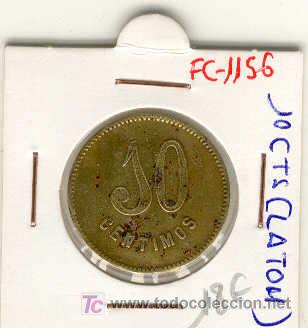 Monedas locales: (FC-1156)FICHA 10 CTS. CC - Foto 1