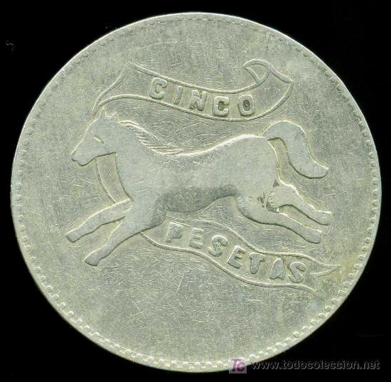 Monedas locales: FICHA de CASINO de 5 PESETAS - A IDENTIFICAR - Foto 1