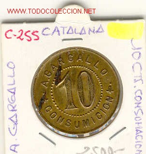 Monedas locales: FICHA A.GARGALLO 10cts - Foto 1