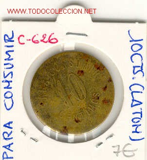 Monedas locales: FICHA PARA CONSUMIR 10cts - Foto 1