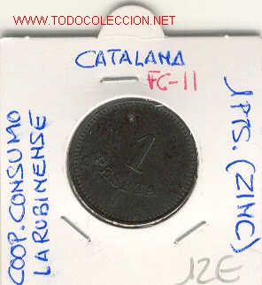 Lokalw&auml;hrung: FICHA (FC-11) 1 PTS.COOP.CONSUMO LA RUBINENSE