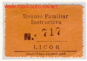 Monnaies locales: (FC-463) VALE LICOR REUNIO FAMILIAR INSTRUCTIVA