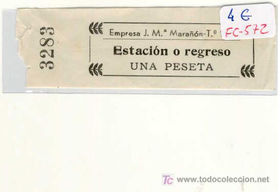 Monete locali: (FC-572)VALE 1 PTS.ESTACION O REGRESO.