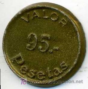 Monedas locales: Ficha de 95 Ptas - Selecciones - Foto 1