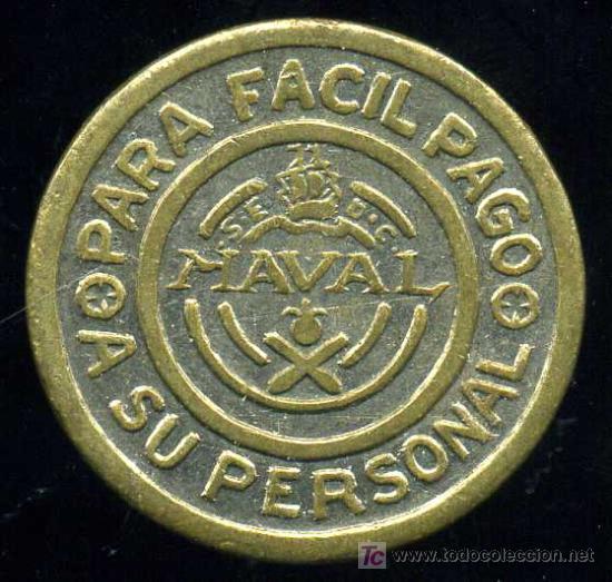 Monedas locales: FICHA DE 10 DISCOS DE NAVAL (HUESCA) - Foto 1