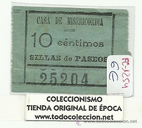 Monnaies locales: (FC-1254)VALE 10 CTS.CASA DE LA MISERICORDIA SILLAS DE PASEOS