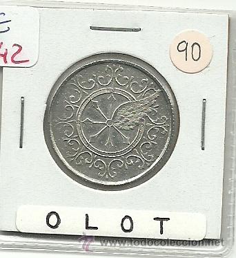 Monedas locales: (FCP-42)FICHA 1 PTS.CIRCULO OLOTENSE(OLOT) - Foto 2
