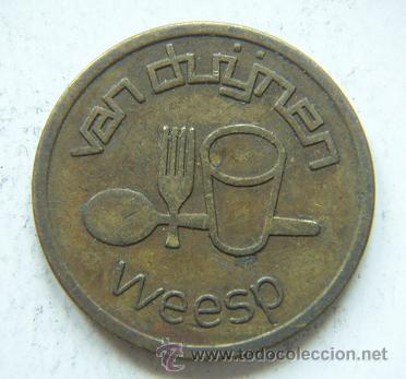 Monedas locales: Ficha de Maquina de cafe y comida de Holanda - Foto 1