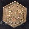 Monedas locales: FICHA DE 50 CENTIMOS A IDENTIFICAR - Foto 1