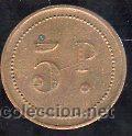 Monedas locales: FICHA DE 5 PESETAS A IDENTIFICAR - Foto 2