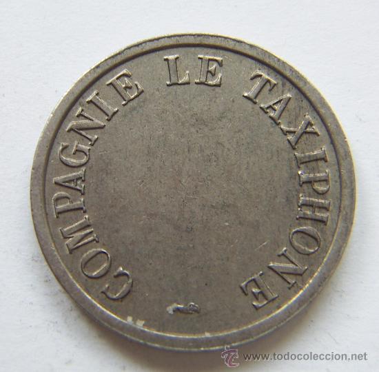 Monedas locales: Ficha Compa&ntilde;ia de Taxis Francia - Foto 1