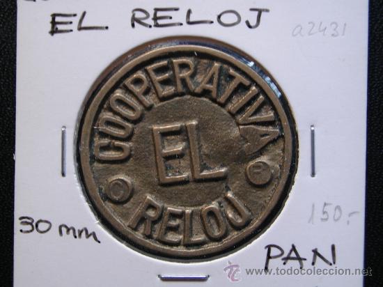 Monedas locales: FICHA COOPERATIVA EL RELOJ - 50 c&eacute;ntimos PAN - Foto 4
