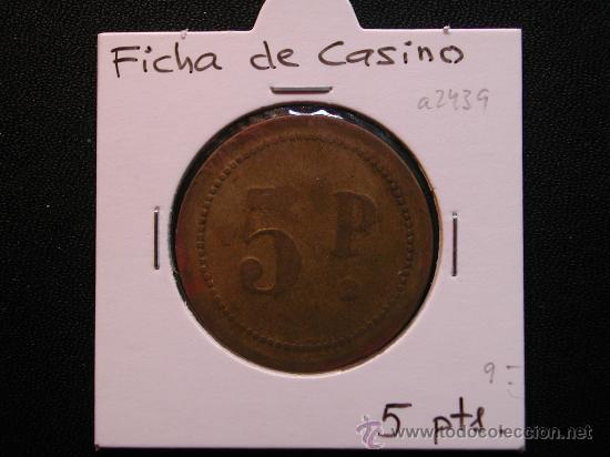 Monedas locales: FICHA DE CASINO 5 P (PESETAS?) - Foto 1