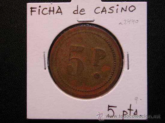 Monedas locales: FICHA DE CASINO 5 P (PESETAS?) - Foto 1