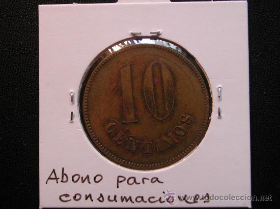 Monedas locales: FICHA COMERCIAL - ABONO PARA CONSUMICIONES - BLL - 10 CENTIMOS - Foto 2