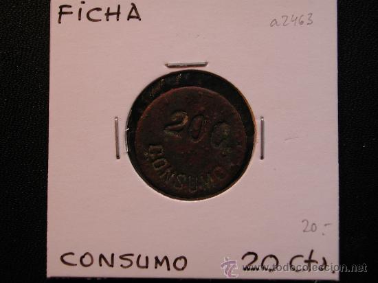 Monedas locales: FICHA: 20 CENTIMOS CONSUMO - Foto 1