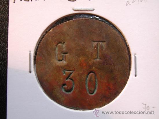 Monedas locales: FICHA: INICIALES GT, VALOR 30 - Foto 2