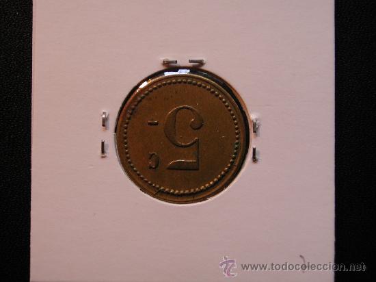 Monedas locales: FICHA: 5 CENTIMOS - Foto 3