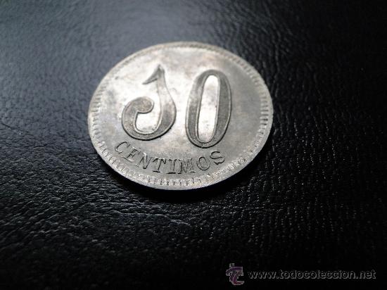 Monedas locales: .Ficha de 10 Centimos- Cooperativa La Dignidad-Barcelona - Foto 2