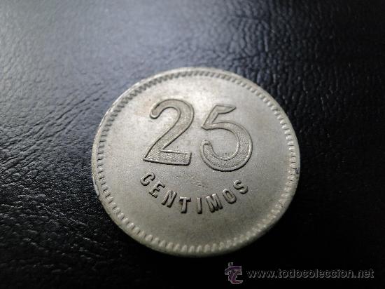 Monedas locales: .COOPERATIVA OBRERA LA PROGRESIVA. 25 C&Eacute;NTIMOS. PARETS DEL VALLES. 1937. - Foto 2