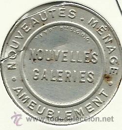 Monnaies locales: (FCP-226)FICHA 5 CTS.NOUVELLES GALERIES(FRANCIA)