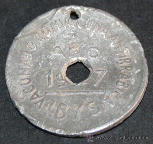 Monnaies locales: CHAPA VACUNADO CONTRA LA RABIA 1947