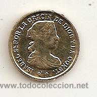 Monedas locales: Ficha o medallita de Isabel II - Foto 1