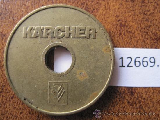Monedas locales: Ficha autolavado karcher, token, jeton - Foto 1