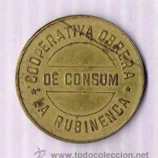 Monedas locales: COOPERATIVA OBRERA DE CONSUM LA RUBINENCA 1933 RUBI 10 CENTIMS. Lote 36118634