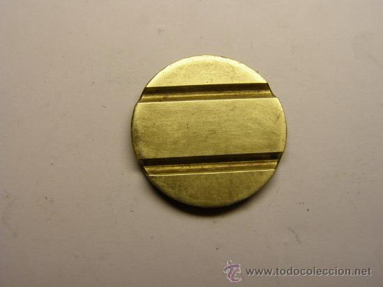 Monete locali: Ficha telef&oacute;nica espa&ntilde;ola antigua. Sin inscripciones.