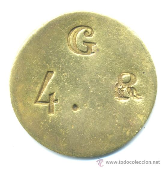 Monedas locales: Ficha antigua a identificar. - Foto 1