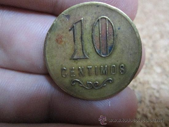 Monedas locales: ficha de 10 centimos a identificar - Foto 1