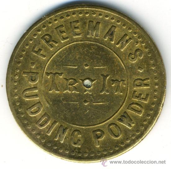 Monedas locales: Ficha Freemans Pudding Powder - Foto 2