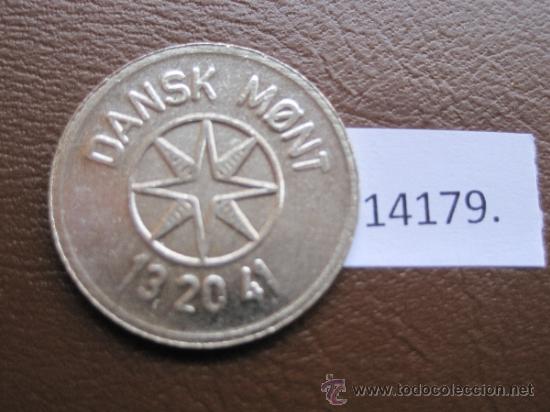 Monedas locales: Ficha Dinamarca , spillemarke 25 centimos , token, jeton - Foto 1