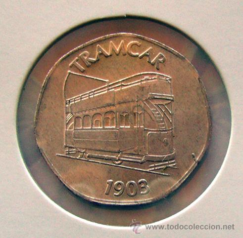Monedas locales: INGLATERRA . TOKEN 20 . TRANSPORTE NACIONAL - Foto 1