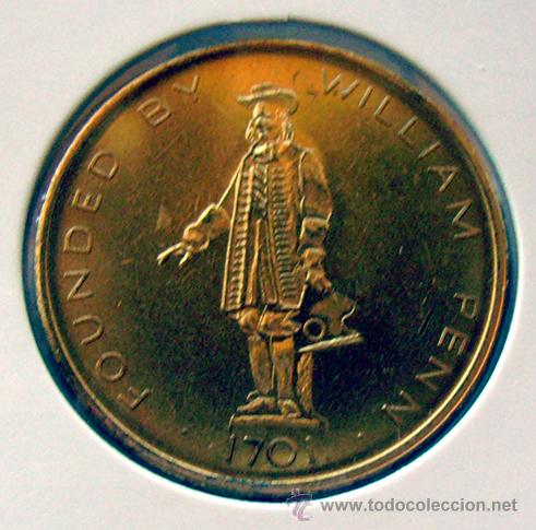 Monedas locales: JETON-TOKEN . WILLIAM PENN . PHILADELPHIA. - Foto 1